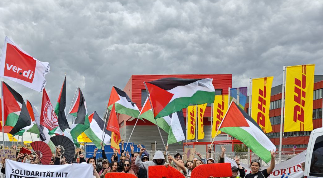 Solidarität mit Christopher, ver.di-Vertrauensmann bei DHL am Flughafen Leipzig/Halle